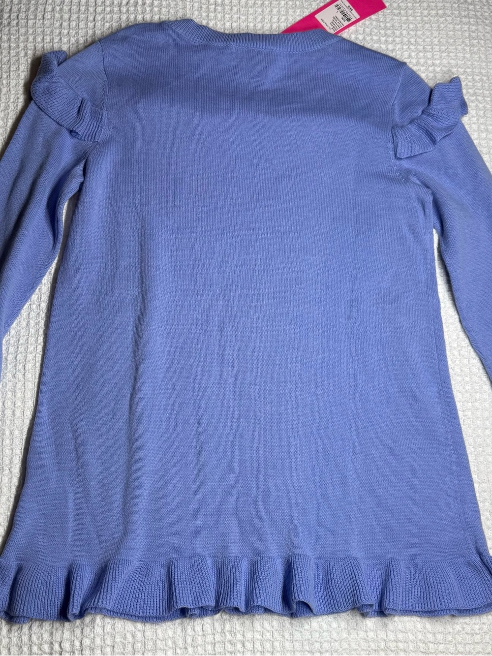 Lilly Pulitzer Lavender Ruffle Knit Sweater Top - Picture 2 of 5